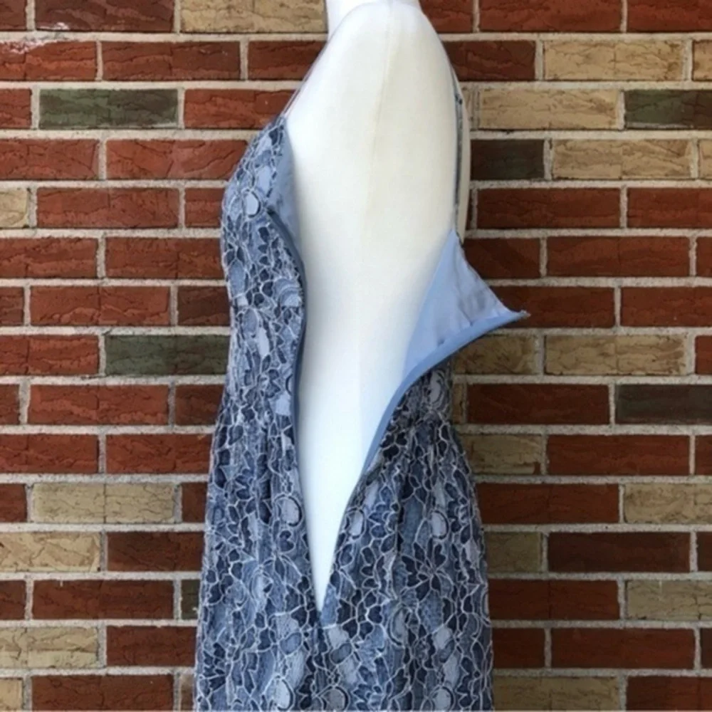 Jack by BB Dakota NWT Blue White Spaghetti Strap Lace Dress 👗